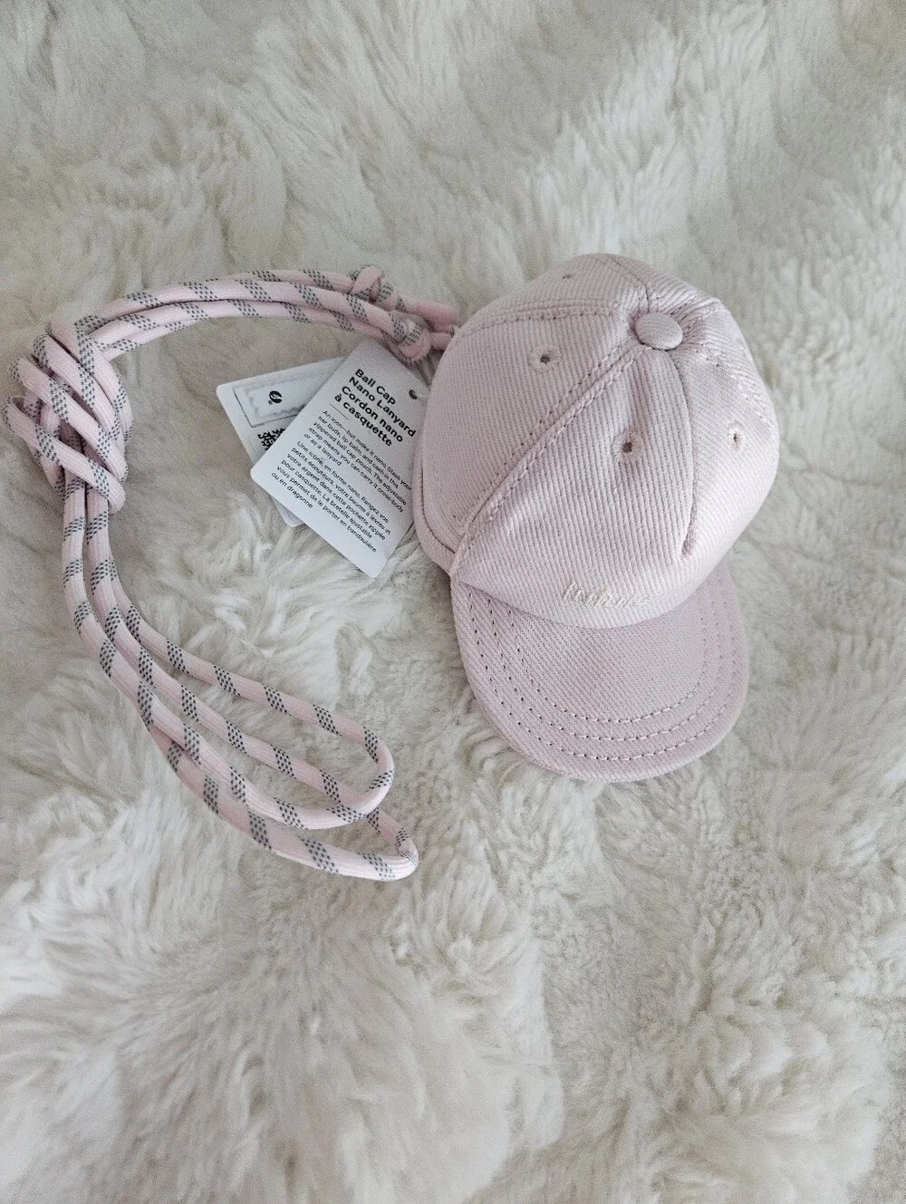 NWT Lululemon Ball Cap Nano Lanyard – Pink Pearl